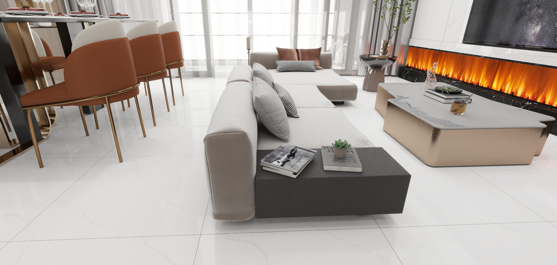 Gạch Ốp Lát 800 x 800  SS8608BL